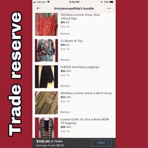 Pictured items- Trade Reserved